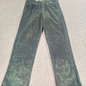 L.L. Bean Men's Green Corduroy Pants